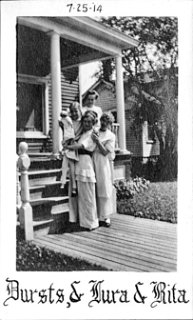 Una Durst and daughter, Grace, and sisters Rita and Lura Kilgore. July 25, 1914